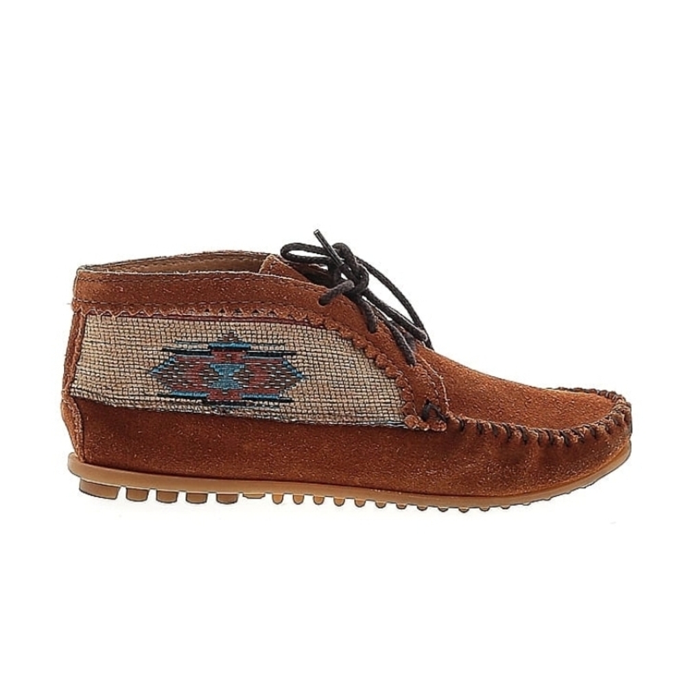 Minnetonka Tan Suede Ankle Booties